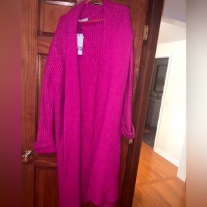 BNWT Zara Fuchsia Pink Cardigan